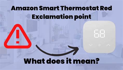 Now hold down the Power button and remove the charging cable. . Amazon smart thermostat red exclamation point